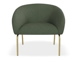 LEVEL Solace Lounge Chair - Kelp Green - Matt Black Legs -Level Furniture Outlet Store Solace Green Brass FRONT2