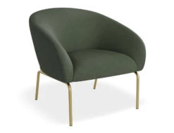 LEVEL Solace Lounge Chair - Kelp Green - Matt Black Legs -Level Furniture Outlet Store Solace Green Brass MAIN2