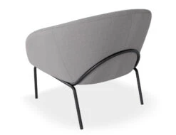 LEVEL Solace Lounge Chair - Cloud Grey - Matt Black Legs -Level Furniture Outlet Store Solace Grey Black BACK2