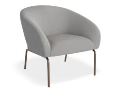 LEVEL Solace Lounge Chair - Cloud Grey - Matt Black Legs -Level Furniture Outlet Store Solace Grey Bronze MAIN2