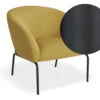 LEVEL Solace Lounge Chair - Tuscan Yellow - Matt Black Legs