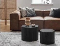 LEVEL Stump Table Set - Black -Level Furniture Outlet Store Stump Collection Black 8 9c7046dc da1a 4079 ac7b c62f99dfbc44