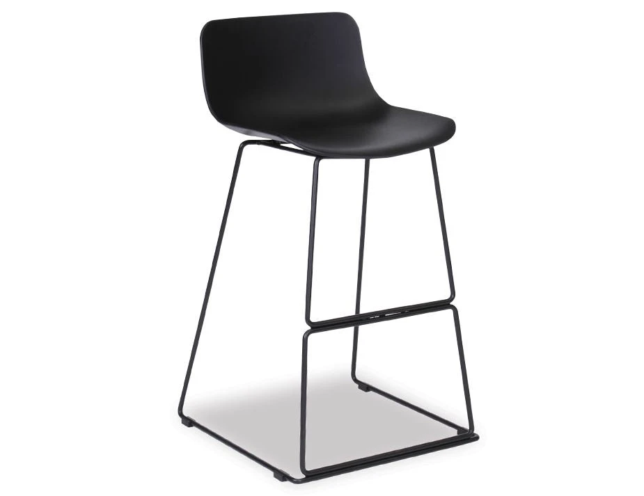 LEVEL Umbria Stool - Black - Black Shell 1 LEVEL Umbria Stool - Black - Black Shell