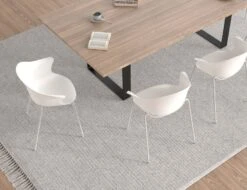 LEVEL Pebble Armchair White With Shell Seat - Swivel Base 15 LEVEL Pebble Armchair White With Shell Seat - Swivel Base -Level Furniture Outlet Store WhiteSeat 4PostBase 2 36211b91 6316 40ad a9ab 5cf568f929ab