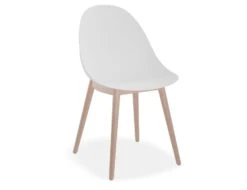 LEVEL Pebble Chair White With Shell Seat - 4 Post Stackable Base - White 11 LEVEL Pebble Chair White With Shell Seat - 4 Post Stackable Base - White -Level Furniture Outlet Store White WoodBase MAIN 6a246bc3 66e4 4d74 a579 5619a6aaf89c