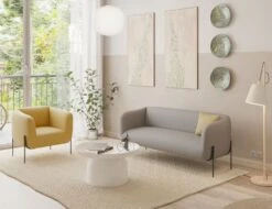 LEVEL Belle Lounge Chair - Tuscan Yellow - Matt Black Legs -Level Furniture Outlet Store Yellow Belles Website