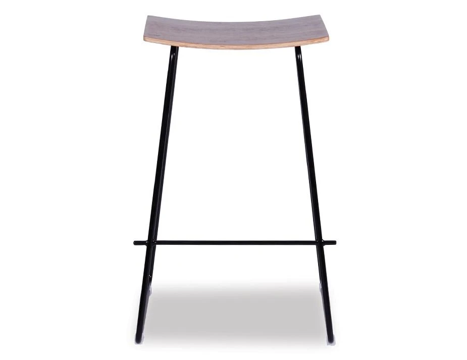 LEVEL Hudson Stool - Black - Natural 3 LEVEL Hudson Stool - Black - Natural - Image 3