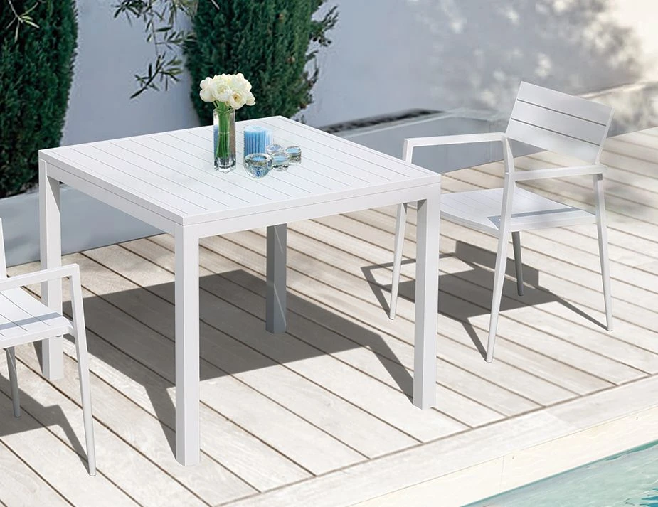 LEVEL Halki Table - Outdoor - 90cm X 90cm - White 3 LEVEL Halki Table - Outdoor - 90cm X 90cm - White - Image 3