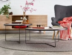 LEVEL Alora Coffee Table -Black - Walnut - Medium -Level Furniture Outlet Store alora 0004 Wanut black 60a2365d df56 4564 9781 b714628d1f89