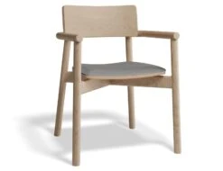 LEVEL Andi Armchair - Natural - With Pad - With Vintage Tan Vegan Leather Cushion -Level Furniture Outlet Store andi armchair pad ash lightgreyfabric 8a8c92a6 1b05 42d7 bb16 8f9047b0024b