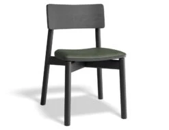 LEVEL Andi Chair - Black Ash With Pad - Charcoal Fabric Seat Pad -Level Furniture Outlet Store andi chair pad black greenpu 94fde843 1dc3 4a6b a868 d9a2ce4bff8d