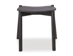 LEVEL Andi Low Stool - Black Ash With Pad 45cm -Level Furniture Outlet Store andi low stool black ash c843d820 ca79 4a57 b143 03f9edd8b9d9