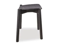 LEVEL Andi Low Stool - Black Ash With Pad 45cm -Level Furniture Outlet Store andi low stool black modern 13505573 54f9 4506 b220 6cf67d4c7e5a
