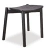 LEVEL Andi Low Stool - Black Ash With Pad 45cm