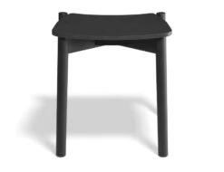 LEVEL Andi Low Stool - Black Ash - 45cm
