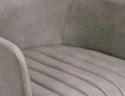 LEVEL Andorra Armchair Vintage Grey Seat 12 LEVEL Andorra Armchair Vintage Grey Seat -Level Furniture Outlet Store andorra armchair grey leather 5 closeup new