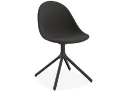 LEVEL Pebble Anthracite Fabric Upholstered Chair - 4 Post - Black -Level Furniture Outlet Store anthracite fabric swivel pebble MAIN
