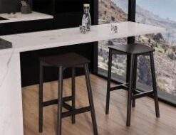 LEVEL Andi Stool - Black - Backless -Level Furniture Outlet Store back andi stool backless all black modern 1974c305 3be4 48c0 b447 11d7baae3877