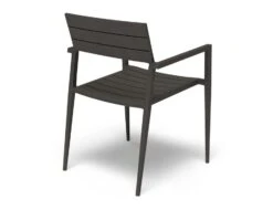 LEVEL Halki Chair - Outdoor - Charcoal - With Dark Grey Cushion -Level Furniture Outlet Store back outdoor chair halki powdercoat cf40154a f4ef 4abf be93 08c38b2c2633