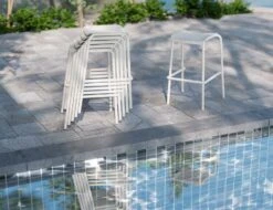 LEVEL Roku Outdoor Backless Bar Stool In Matt Eucalyptus Green 17 LEVEL Roku Outdoor Backless Bar Stool In Matt Eucalyptus Green -Level Furniture Outlet Store backless stacking cb64561e 5cb8 4f78 a120 4afbabf872ea