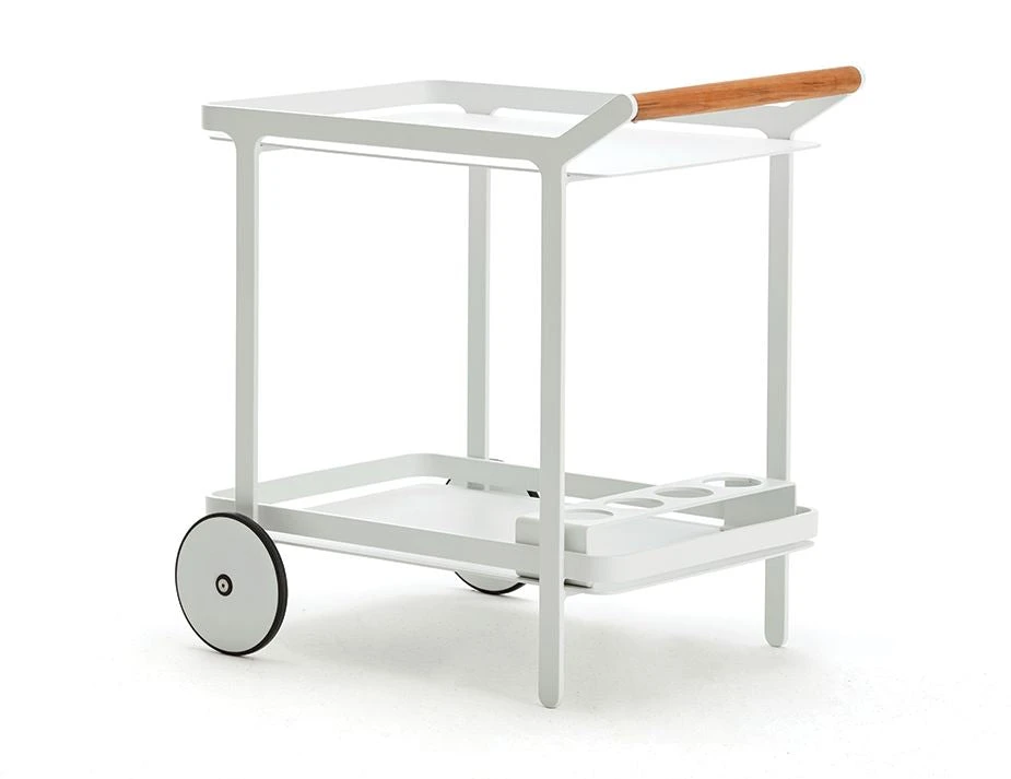 LEVEL Imola Outdoor Bar Cart - White 6 LEVEL Imola Outdoor Bar Cart - White - Image 6