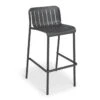 LEVEL Roku Outdoor Bar Stool In Matt Charcoal