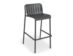 LEVEL Roku Outdoor Bar Stool In Matt Charcoal