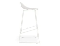 LEVEL Pop Stool - White Frame And Shell Seat -Level Furniture Outlet Store bar stool white metal frame 7941a25c abcb 4e72 a60d d9602b883e45