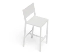 LEVEL Halki Stool With Backrest - White -Level Furniture Outlet Store barstoolwhite 72072ee2 f072 4544 84ea b2dc6c18e7bc