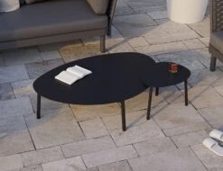 LEVEL Cetara Coffee Table - Black - Large -Level Furniture Outlet Store black cetara combo outdoor tables
