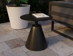LEVEL Corvo Outdoor Side Table - Black -Level Furniture Outlet Store black corvo e48ed14d 475d 4b6e 956d b0b5219e7ce2
