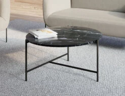 LEVEL Nexus Marble Coffee Table - Black Marquina -Level Furniture Outlet Store black marble cof