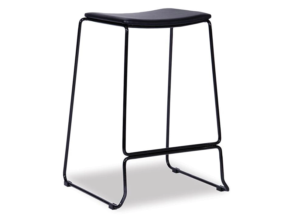 LEVEL Ardent Stool - Black - Black Pad 1 LEVEL Ardent Stool - Black - Black Pad