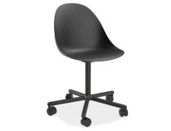 LEVEL Pebble Chair Black With Shell Seat - Natural Beechwood Base -Level Furniture Outlet Store black swivel castor pebble MAIN 931908b3 3b77 4fe7 9174 45ff63bc6b6b