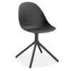 LEVEL Pebble Chair Black With Shell Seat - Swivel Base