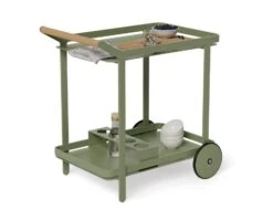 LEVEL Imola Outdoor Bar Cart - Eucalyptus Green -Level Furniture Outlet Store cart bar trolley outdoor 50ee15d2 1586 4528 9cf0 ba9f51448105