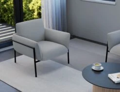 LEVEL Charlie Armchair - Cloud Grey -Level Furniture Outlet Store charlie singlesofa cloudgrey lifestyle1