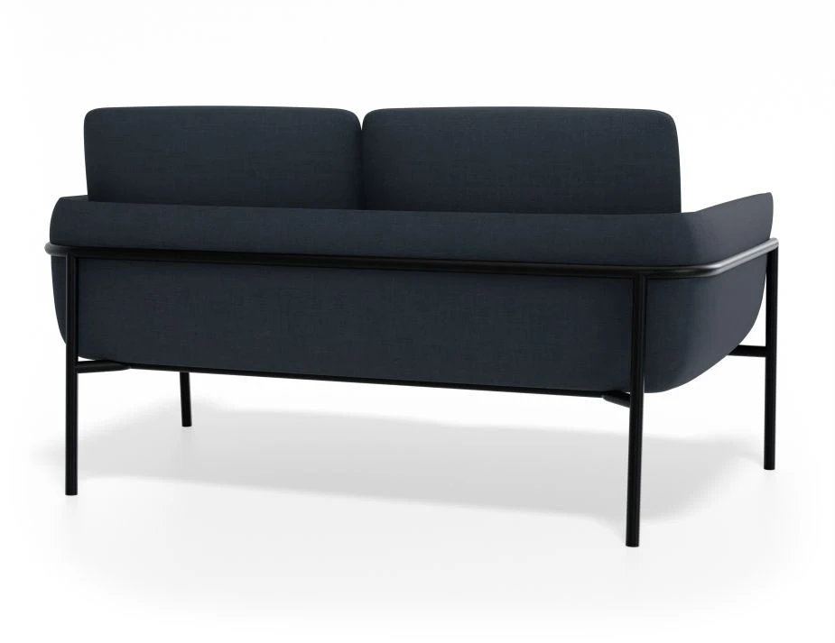 LEVEL Charlie 2 Seat Sofa - Midnight Blue 5 LEVEL Charlie 2 Seat Sofa - Midnight Blue - Image 5