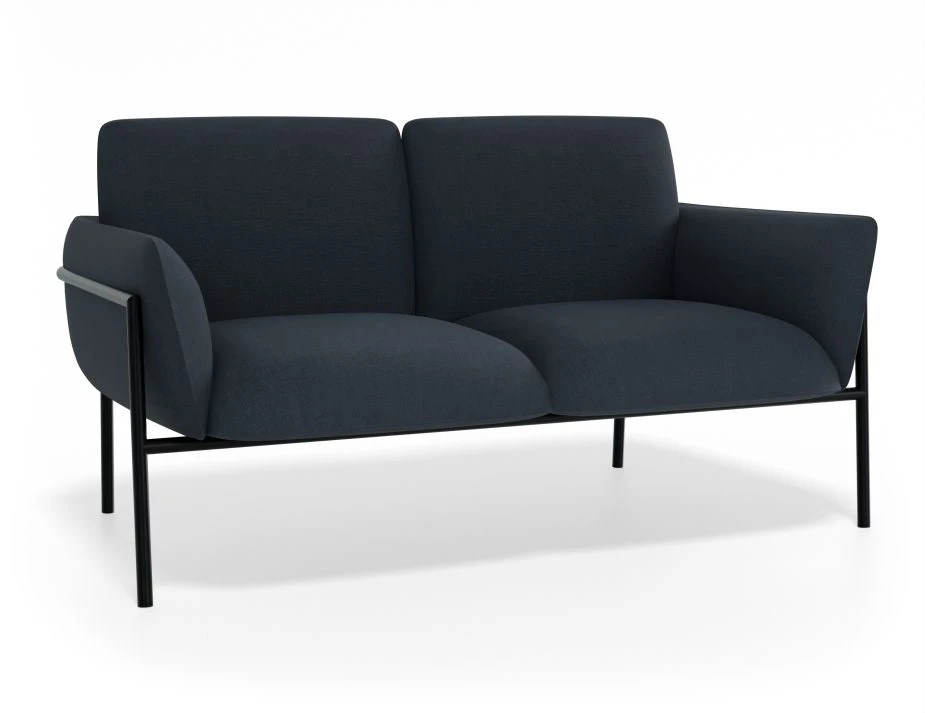 LEVEL Charlie 2 Seat Sofa - Midnight Blue 1 LEVEL Charlie 2 Seat Sofa - Midnight Blue