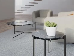 LEVEL Nexus Marble Side Table - Black Marquina -Level Furniture Outlet Store close up marble 6152ad53 092e 43a5 bba5 43ed7095aa6a