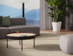 LEVEL Tao Table - Large - Black -Level Furniture Outlet Store coffee table black tao natural wood top 5c3caf98 077a 409a b33b b1ba6d507547