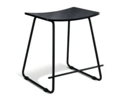 LEVEL Hudson Low Stool - Black - Black Timber