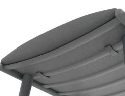 LEVEL Minori Footrest Pouf Matt Charcoal - Dark Grey Cushion -Level Furniture Outlet Store cushion straps Charcoal