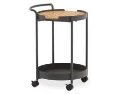 LEVEL Fino Outdoor Bar Cart - Charcoal -Level Furniture Outlet Store drinks trolley 3e84cafd f9f9 4853 8083 70161224289c
