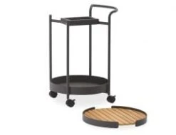 LEVEL Fino Outdoor Bar Cart - Charcoal -Level Furniture Outlet Store fino trolley 6ea1a38b bbed 473c a087 76a6f0f836a9