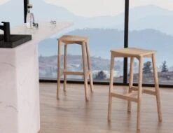 LEVEL Andi Stool - Natural - Backless -Level Furniture Outlet Store front andi stool backless natural 00e9db2c 6386 45ff bd1c efbfdd7c009c