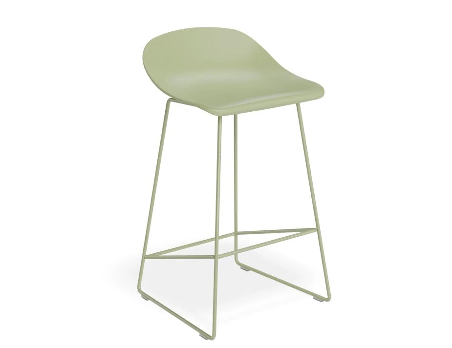 LEVEL Pop Stool - Dusty Green Frame And Shell Seat 10 LEVEL Pop Stool - Dusty Green Frame And Shell Seat - Image 10