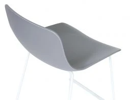 LEVEL Umbria Stool - White - Grey Shell 6 LEVEL Umbria Stool - White - Grey Shell - Image 6