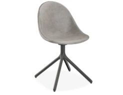 LEVEL Pebble Chair Grey Upholstered Vintage Seat - Sled Base - White 18 LEVEL Pebble Chair Grey Upholstered Vintage Seat - Sled Base - White -Level Furniture Outlet Store grey leather swivel pebble BACK 3343376a 6e5b 4312 bf29 a5760d04897f