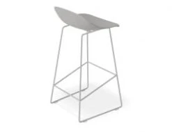 LEVEL Pop Stool - Silver Grey Frame And Shell Seat -Level Furniture Outlet Store grey modern kitchen stool new 94d854b3 869f 41fa ad0a 57929e334a59
